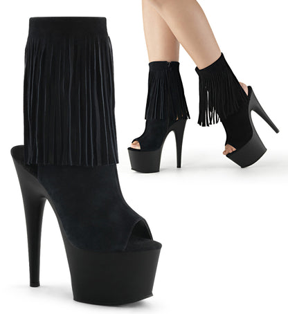【PLEASER】ADORE-1019 プラットフォームシューズ Blk Suede/Blk Matte【取寄】