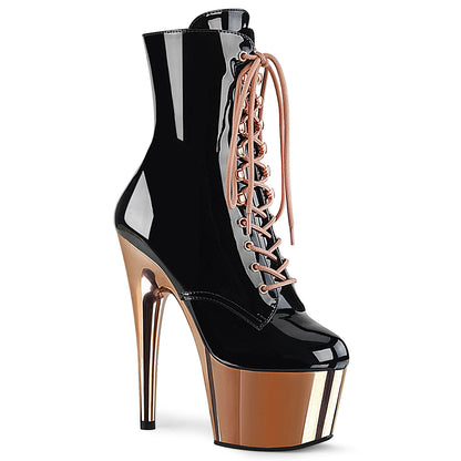 【PLEASER】ADORE-1020 シューズ Blk Pat/Rose Gold Chrome【取寄】
