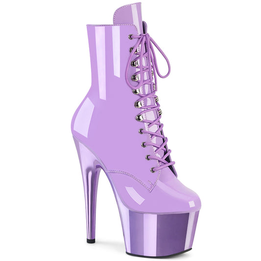 【PLEASER】ADORE-1020 プラットフォームシューズ Lavender Pat/Lavender Chrome【取寄】