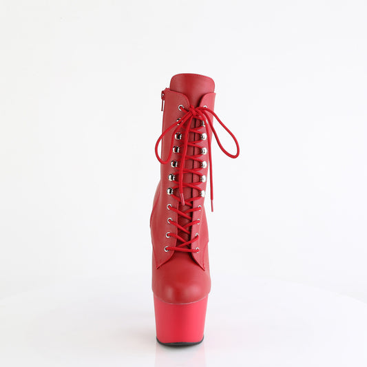 【PLEASER】ADORE-1020 プラットフォームシューズ Red Faux Leather/Red Matte【取寄】