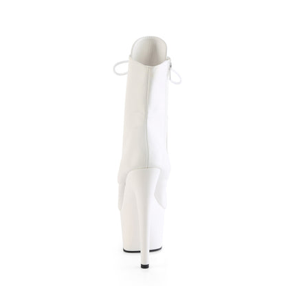 【PLEASER】ADORE-1020 シューズ Wht Faux Leather/Wht Matte【取寄】