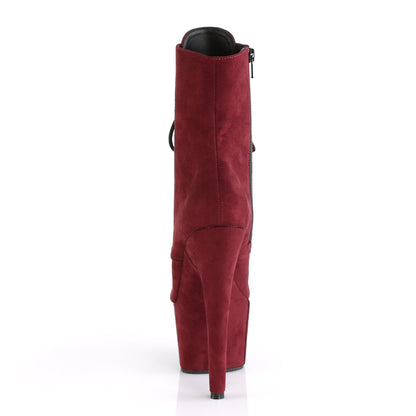 【PLEASER】ADORE-1020FS シューズ Burgundy Faux Suede/Burgundy Faux Suede【取寄】