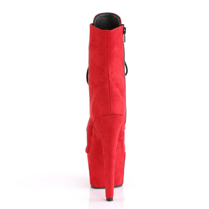 【PLEASER】ADORE-1020FS プラットフォームシューズ Red Faux Suede/Red Faux Suede【取寄】