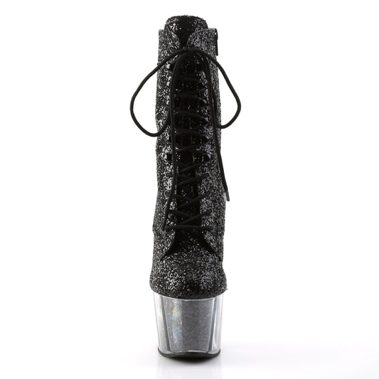 【PLEASER】ADORE-1020G シューズ Blk Glitter/Blk Glitter【取寄】