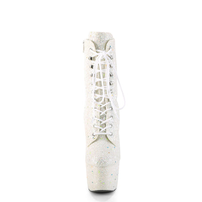 【PLEASER】ADORE-1020GDLG シューズ White Multi Glitter/White Multi Glitter【取寄】