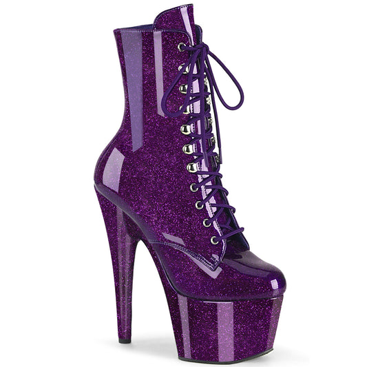 【PLEASER】ADORE-1020GP プラットフォームシューズ Purple Glitter Pat/M【取寄】