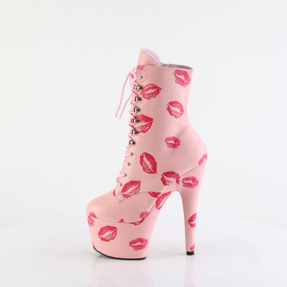 【PLEASER】ADORE-1020KISSES シューズ B. Pink Faux Leather/B. Pink Faux Leathe【取寄】