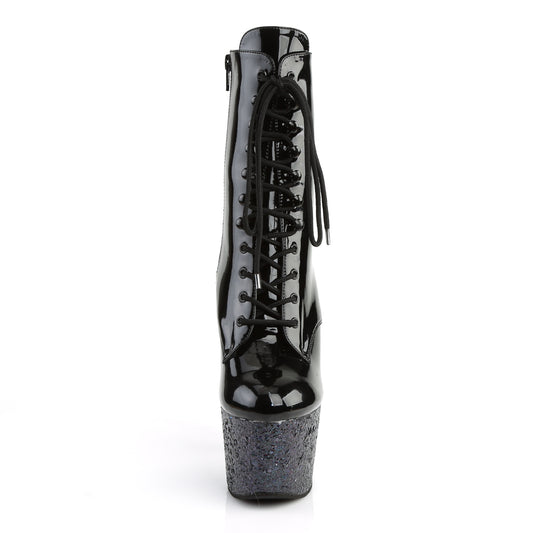 【PLEASER】ADORE-1020LG シューズ Blk Pat/Blk Multi Glitter【取寄】