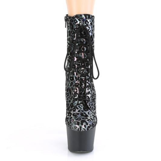 【PLEASER】ADORE-1020LP プラットフォームシューズ Pewter Leopard Print Holo/Blk Matte【取寄】