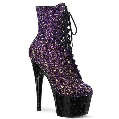 【PLEASER】ADORE-1020OMBG シューズ Purple Multi Glitter/Blk【取寄】