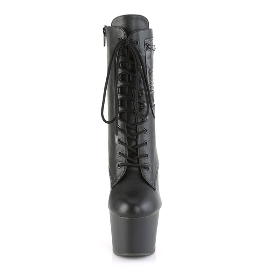 【PLEASER】ADORE-1020PK シューズ Blk Faux Leather/Blk Matte【取寄】