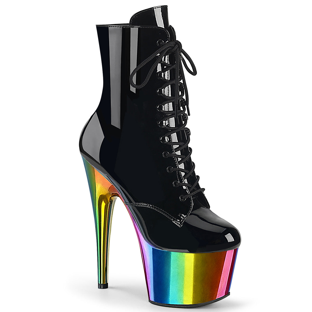 【PLEASER】ADORE-1020RC シューズ Blk Pat/Rainbow Chrome【取寄】