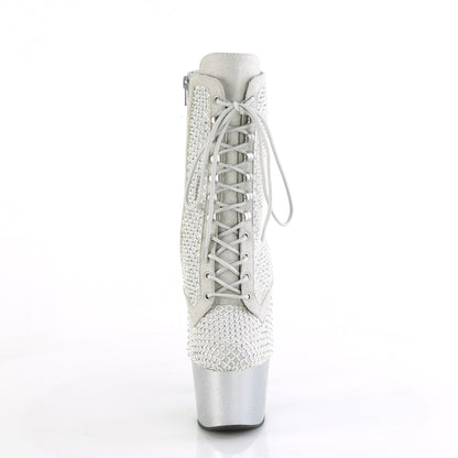 【PLEASER】ADORE-1020RM シューズ Silver Faux Sude-RS Mesh/Slv Matte【取寄】