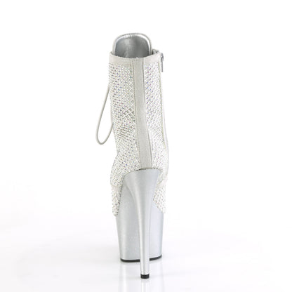 【PLEASER】ADORE-1020RM シューズ Silver Faux Sude-RS Mesh/Slv Matte【取寄】
