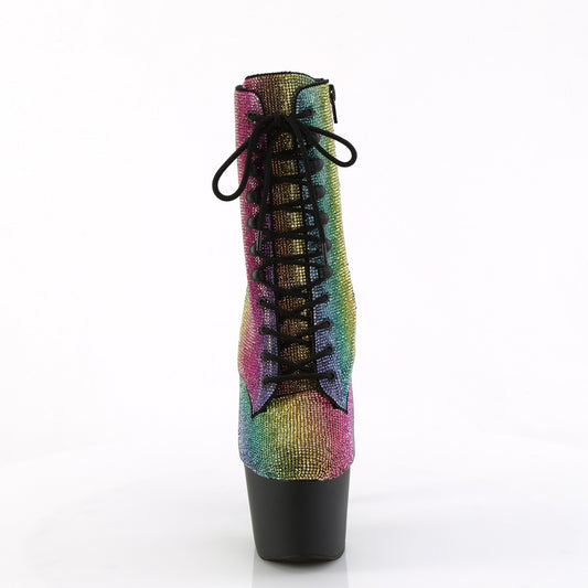 【PLEASER】ADORE-1020RS プラットフォームシューズ Rainbow RS/Blk Matte【取寄】