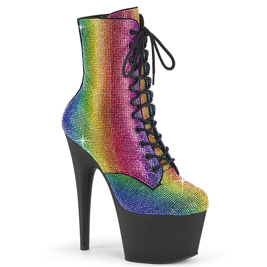 【PLEASER】ADORE-1020RS プラットフォームシューズ Rainbow RS/Blk Matte【取寄】