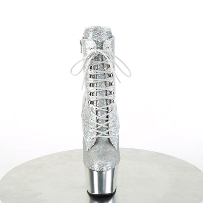 【PLEASER】ADORE-1020SQ-02 プラットフォームシューズ Slv Holo Sequins/Slv Chrome【取寄】