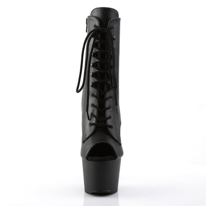 【PLEASER】ADORE-1021 シューズ Blk Faux Leather/Blk Matte【取寄】
