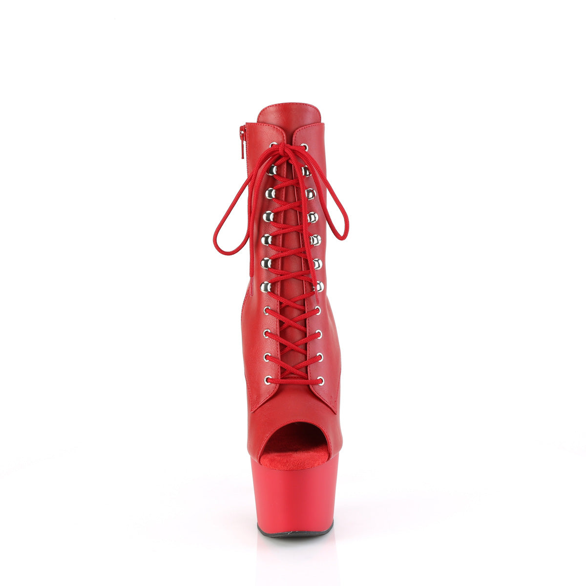【PLEASER】ADORE-1021 シューズ Red Faux Le/Red Matte【取寄】