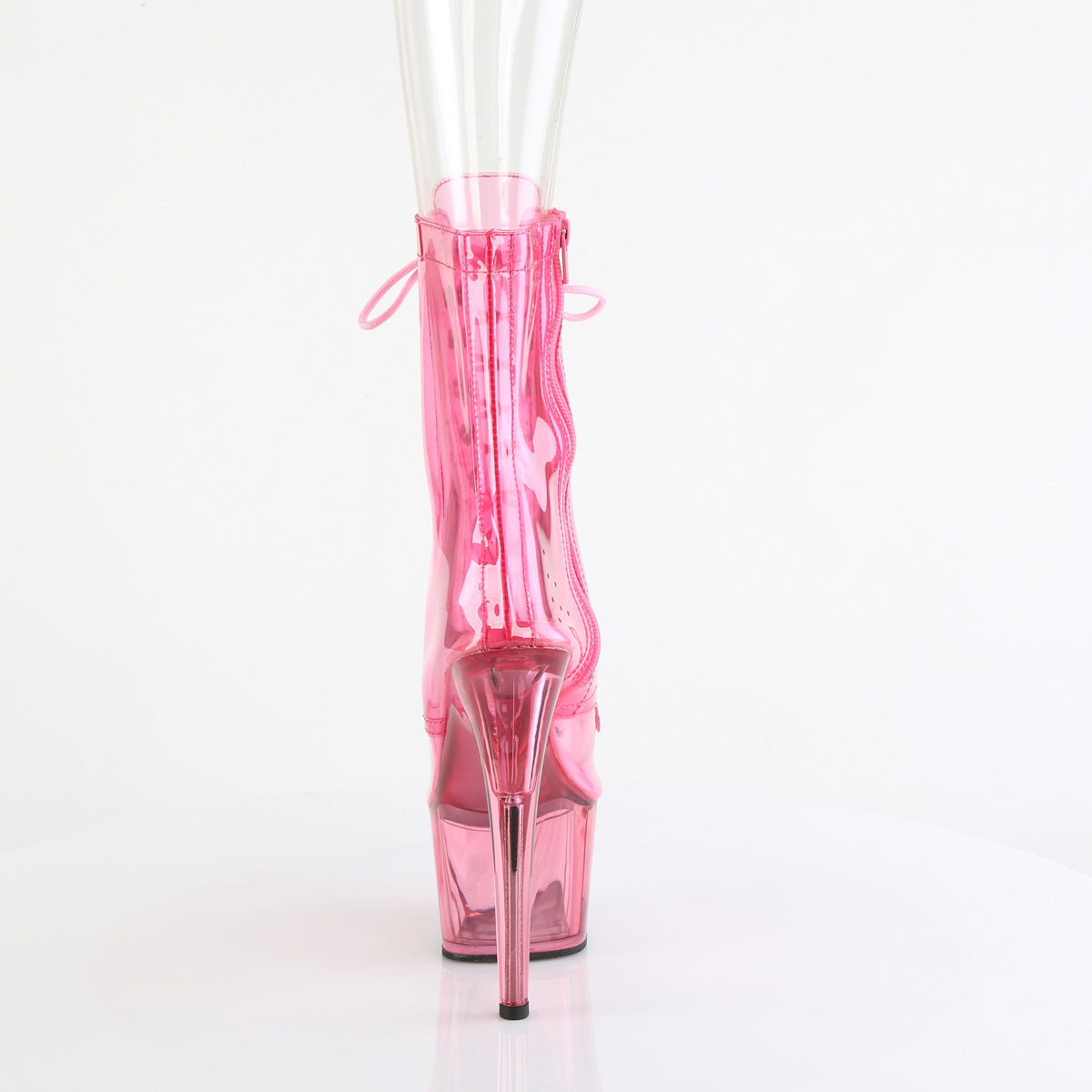 【PLEASER】ADORE-1021C-T プラットフォームシューズ B. Pink Translucent PVC/B.G. Pink Tinted【取寄】