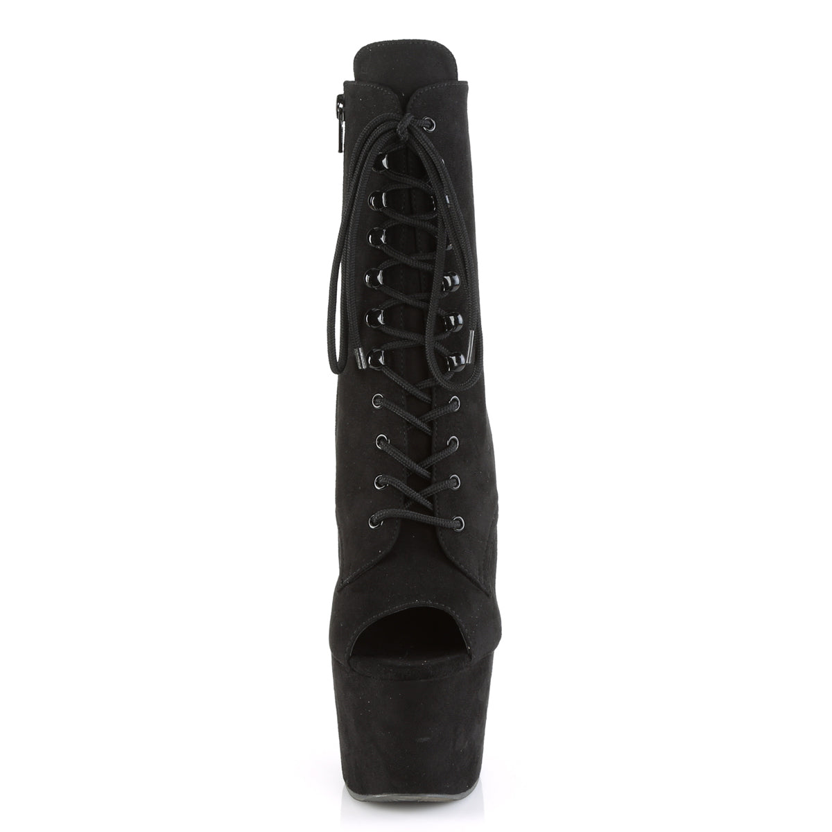 【PLEASER】ADORE-1021FS プラットフォームシューズ Blk Faux Suede/Blk Faux Suede【取寄】