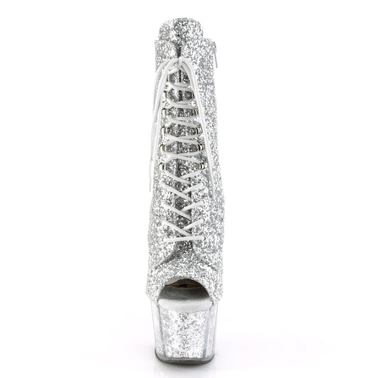 【PLEASER】ADORE-1021G シューズ Slv Glitter/Slv Gliteer【取寄】