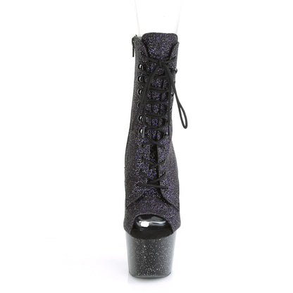 【PLEASER】ADORE-1021MG プラットフォームシューズ Purple Glitter/Blk【取寄】