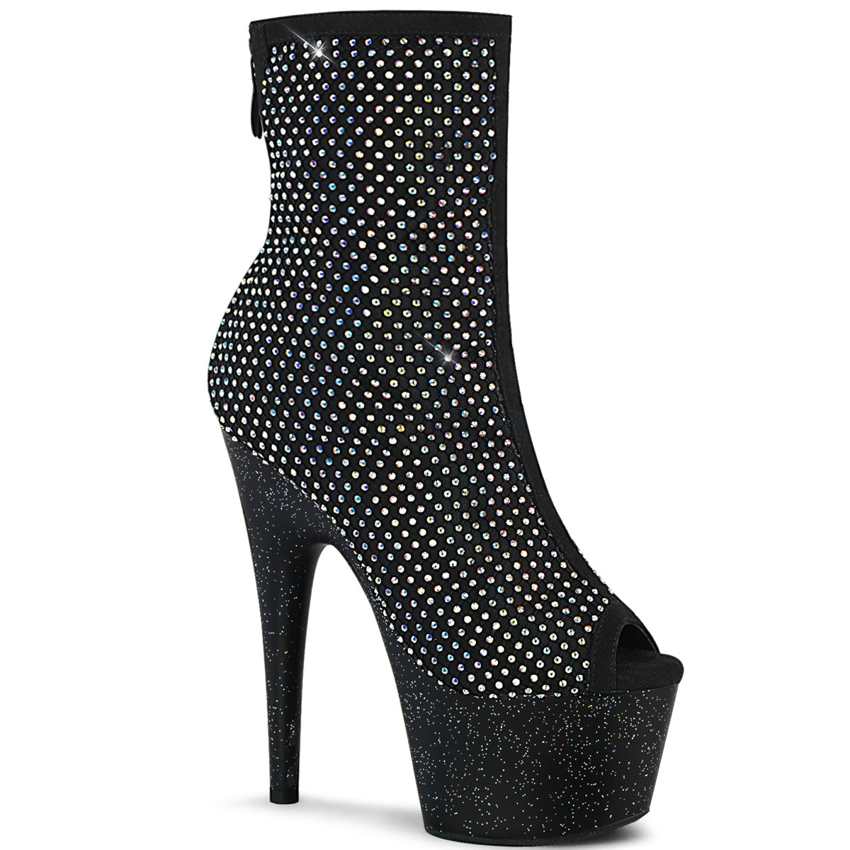 【PLEASER】ADORE-1031GM シューズ Blk Fabric-RS Mesh/Blk Matte【取寄】