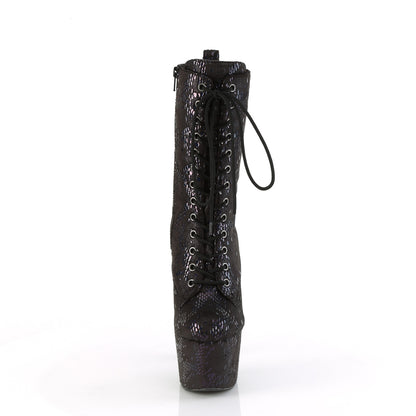 【PLEASER】ADORE-1040SPF シューズ Blk Oil Slick Met. Snake Print Fabric/M【取寄】