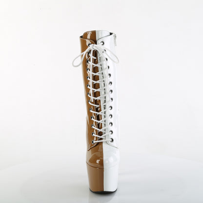 【PLEASER】ADORE-1040TT シューズ Taupe-Wht Pat/Taupe-Wht【取寄】