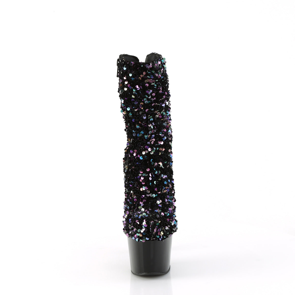 【PLEASER】ADORE-1042SQ シューズ Blk Multi Sequins/Blk【取寄】