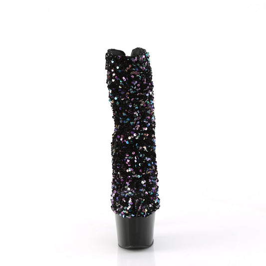 【PLEASER】ADORE-1042SQ シューズ Blk Multi Sequins/Blk【取寄】