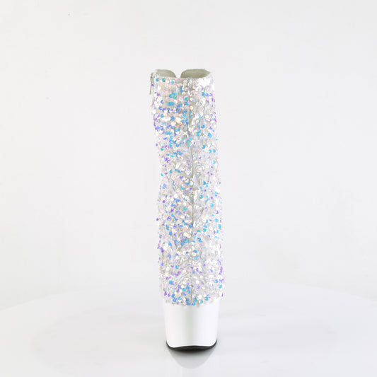 【PLEASER】ADORE-1042SQ シューズ Wht Multi Sequins/Wht【取寄】