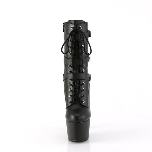【PLEASER】ADORE-1043 シューズ Blk Faux Leather/Matching【取寄】
