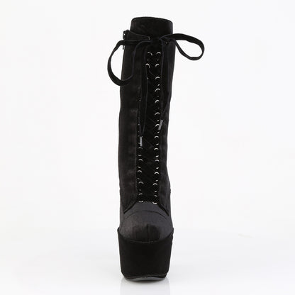 【PLEASER】ADORE-1045VEL シューズ Blk Velvet/Blk Velvet【取寄】
