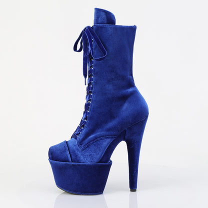 【PLEASER】ADORE-1045VEL プラットフォームシューズ Navy Blue Velvet/Navy Blue Velvet【取寄】