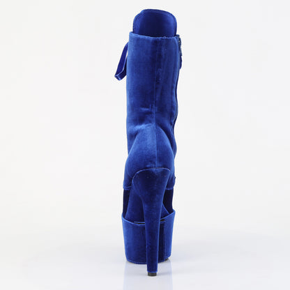 【PLEASER】ADORE-1045VEL プラットフォームシューズ Navy Blue Velvet/Navy Blue Velvet【取寄】