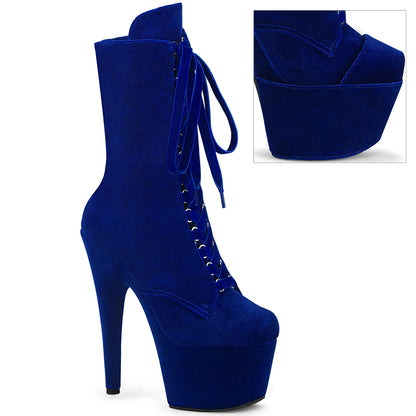 【PLEASER】ADORE-1045VEL プラットフォームシューズ Navy Blue Velvet/Navy Blue Velvet【取寄】