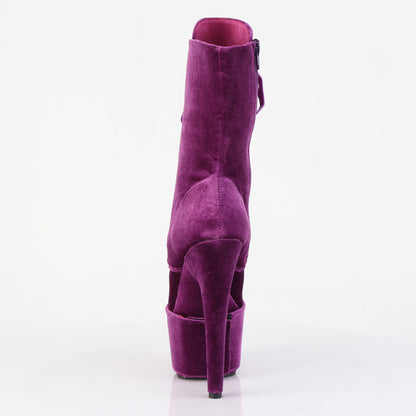 【PLEASER】ADORE-1045VEL プラットフォームシューズ Purple Velvet/Purple Velvet【取寄】