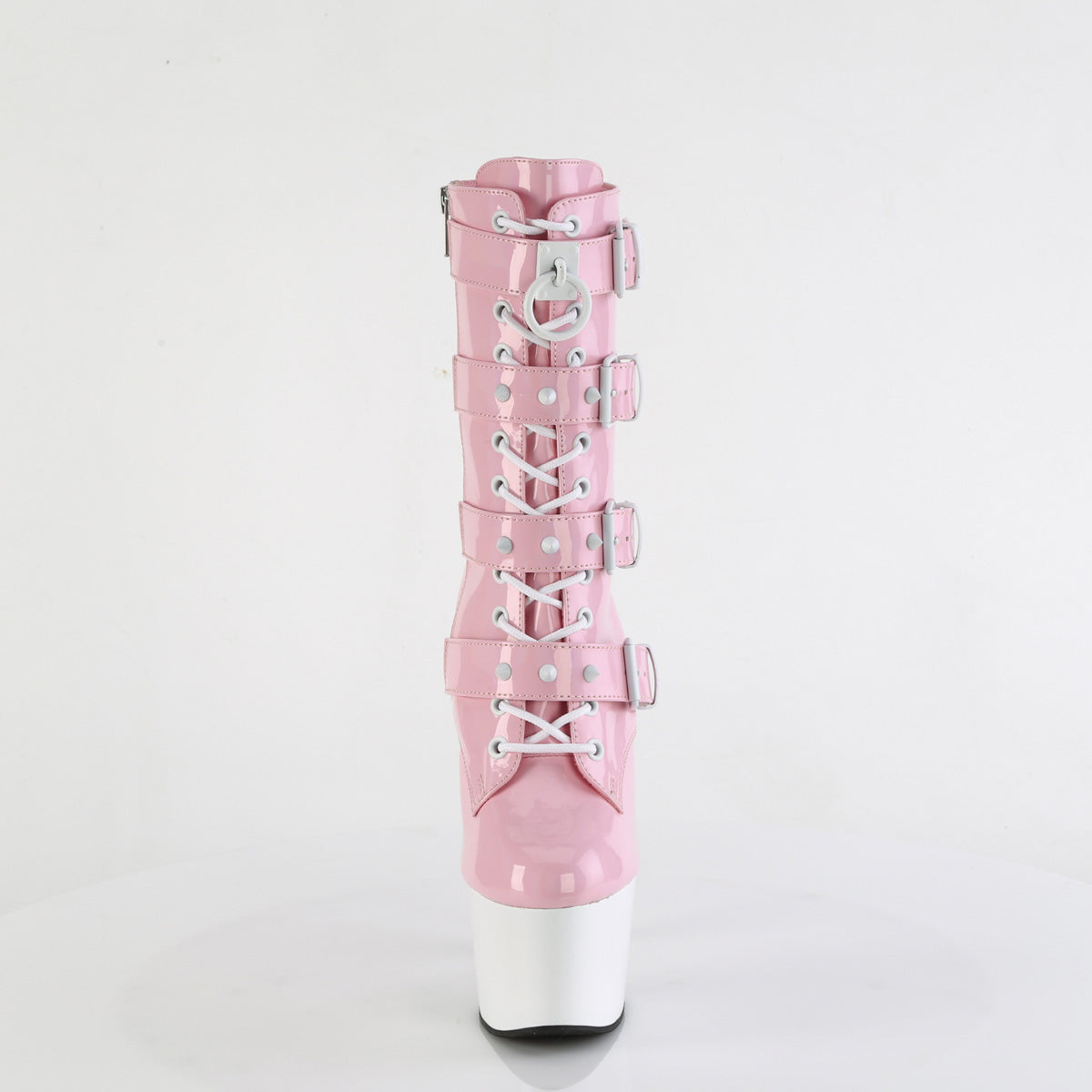 【PLEASER】ADORE-1046TT シューズ B. Pink Holo Pat/Wht【取寄】