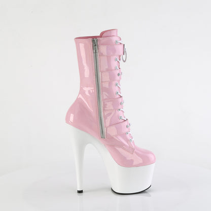 【PLEASER】ADORE-1046TT プラットフォームシューズ B. Pink Holo Pat/Wht【取寄】