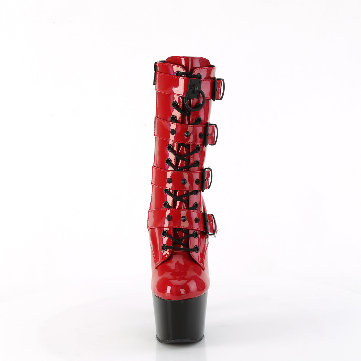 【PLEASER】ADORE-1046TT シューズ Red Holo Pat/Blk【取寄】