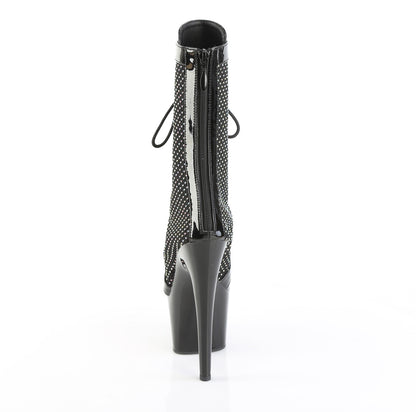 【PLEASER】ADORE-1048RSNT プラットフォームシューズ Blk Pat-Mesh-RS/Blk【取寄】