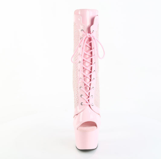 【PLEASER】ADORE-1048RSNT プラットフォームシューズ B. Pink Pat-Mesh-RS/B. Pink【取寄】