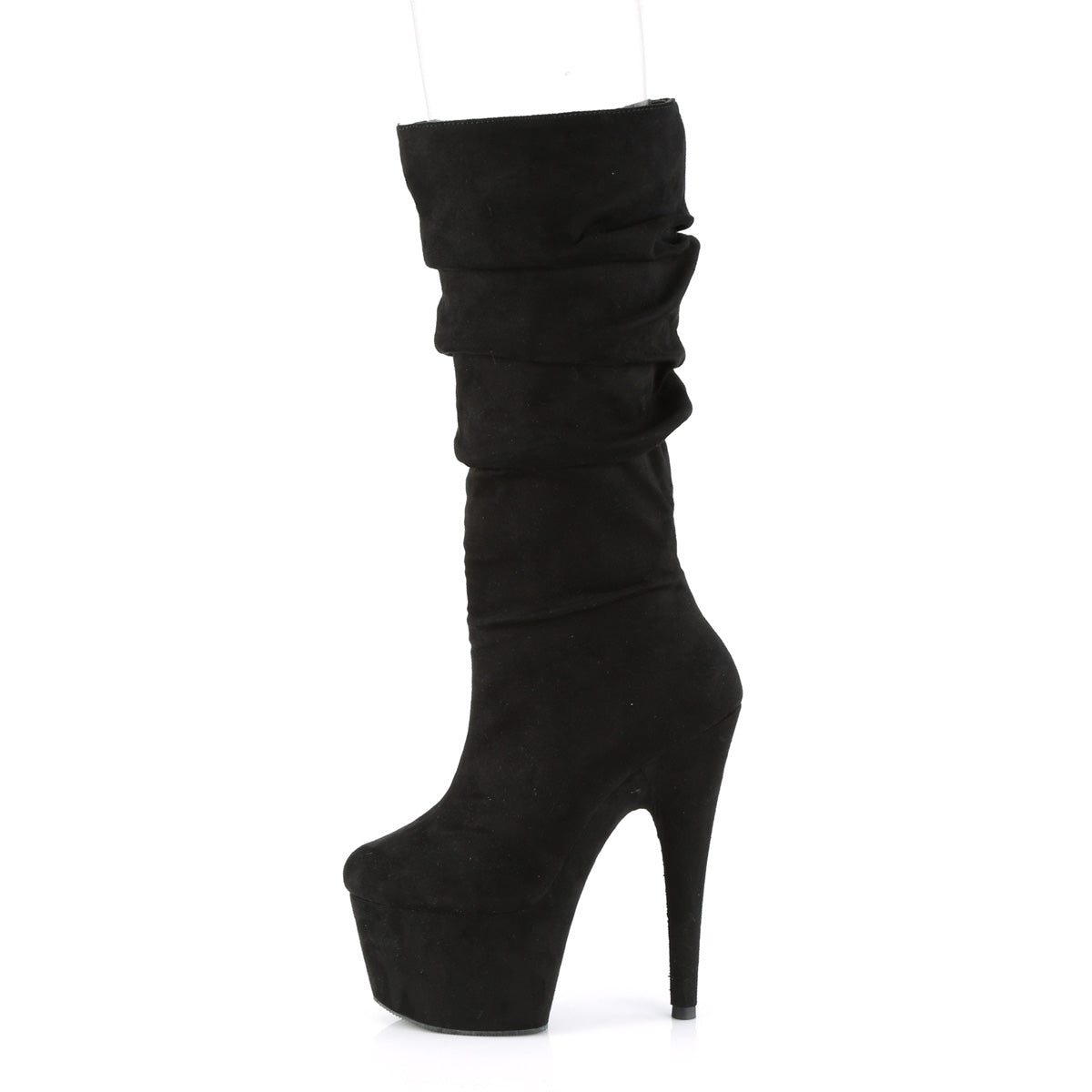 【PLEASER】ADORE-1061 シューズ Blk Faux Suede/Blk Faux Suede【取寄】