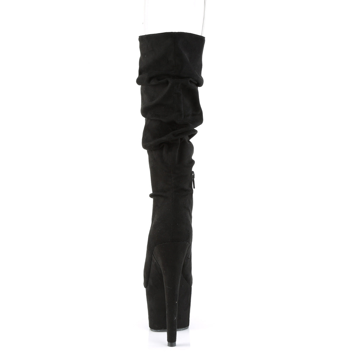 【PLEASER】ADORE-1061 プラットフォームシューズ Blk Faux Suede/Blk Faux Suede【取寄】