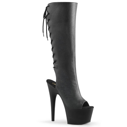 【PLEASER】ADORE-2018 プラットフォームシューズ Blk Faux Leather/Blk Matte【取寄】