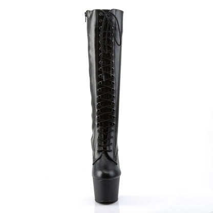 【PLEASER】ADORE-2023 シューズ Blk Str Faux Leather/Blk Matte【取寄】