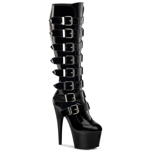 【PLEASER】ADORE-2043 プラットフォームシューズ Blk Pat/Blk【取寄】