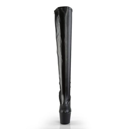 【PLEASER】ADORE-3000 シューズ Blk Str Faux Leather/Blk Matte【取寄】